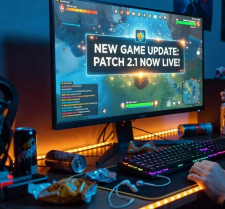 Ekran z gry prezentujący świeżą aktualizację z nowymi efektami graficznymi