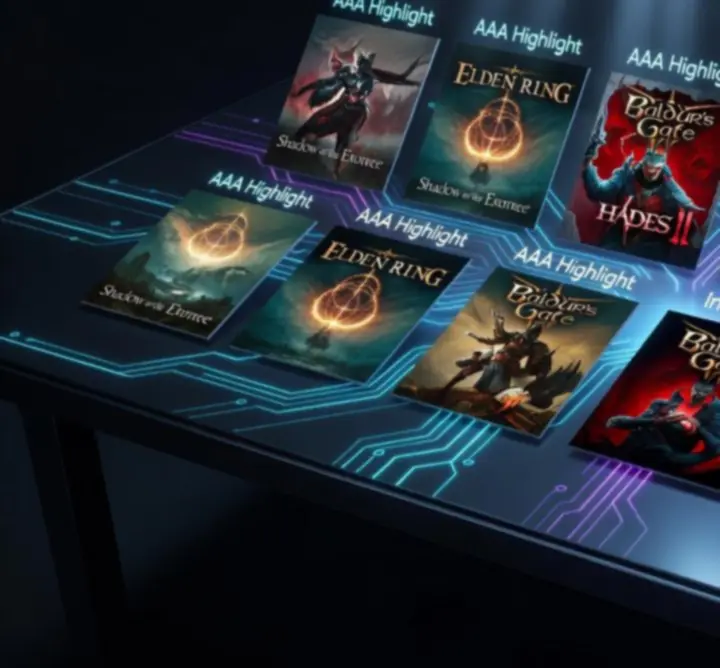 Zestawienie najnowszych top gier 2024 na ekranie monitora